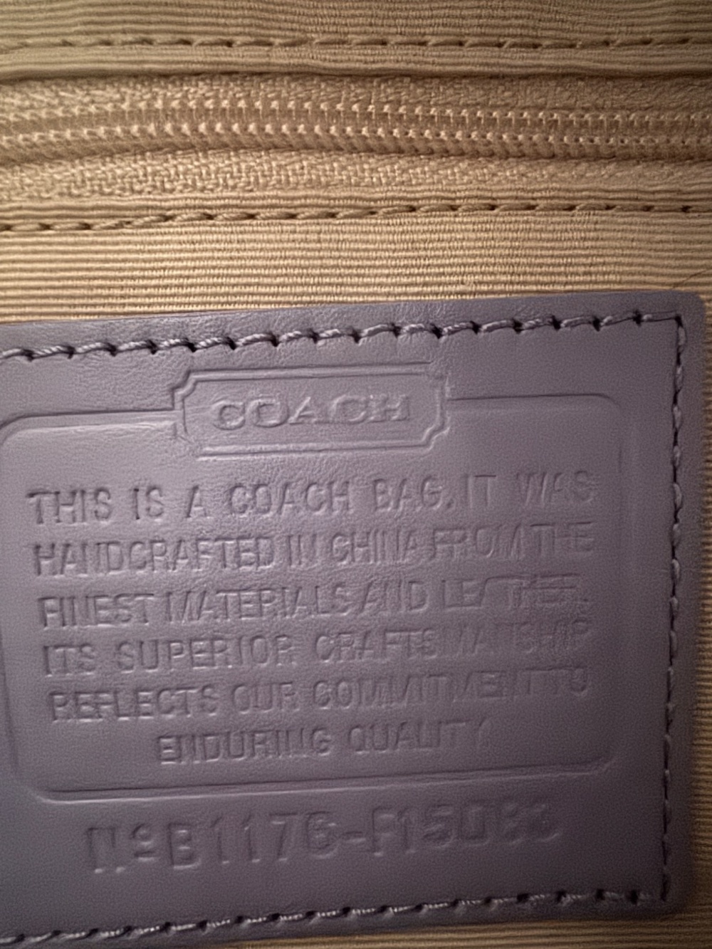 Coach F15083 Medium Vintage Lynn Soho Hobo – Lavender Signature C + Rare Scarf - Picture 11 of 11